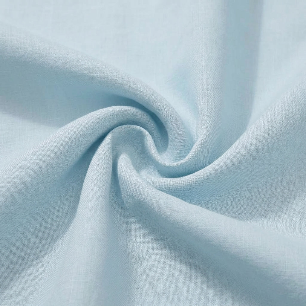 Linen Atelier Shirt in Powder Blue
