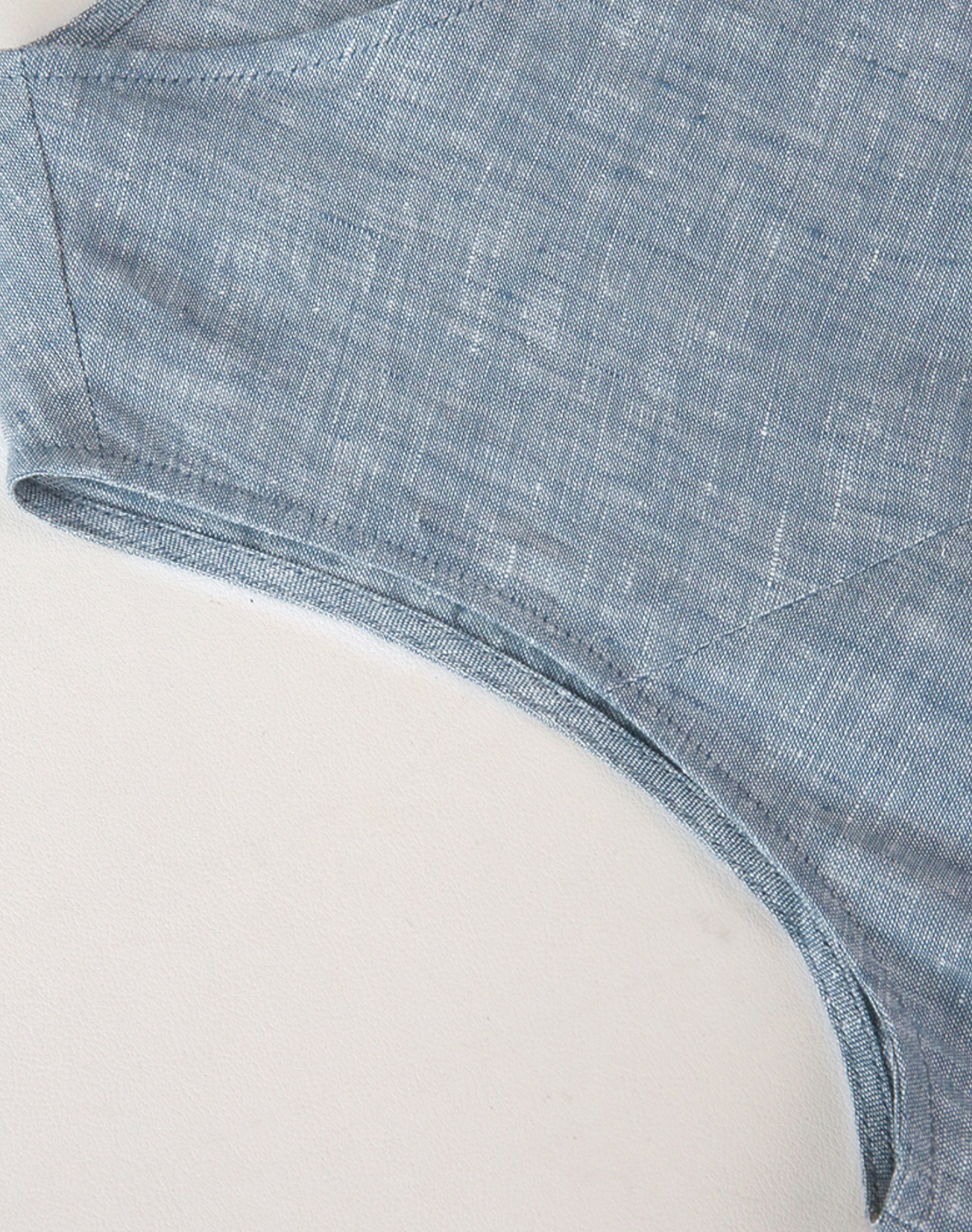 Ease Tie Linen Top in Olive Sand
